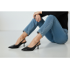 Slingback Γόβα με Pointed Toe - Μαύρο