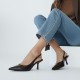Slingback Γόβα με Pointed Toe - Καφέ