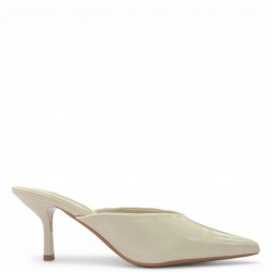 Γυναικεία Mules Μυτερά με Λεπτό Τακούνι – Μπέζ