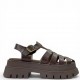 Γυναικεία Fisherman Sandals με Chunky Πλατφόρμα-Καφέ