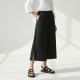 Γυναικεία Suede Σανδάλια Flatforms με Λουράκια-Μαύρο